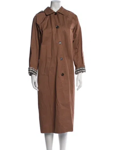 Pre-owned Joie Trench Coat In Brown