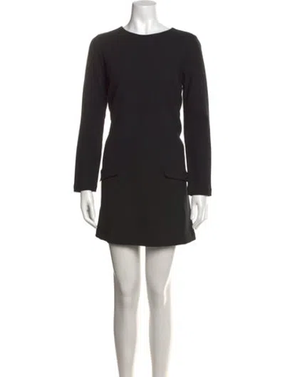 Pre-owned Joie Wool Mini Dress In Black