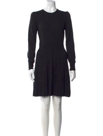 Pre-owned Joie Wool Mini Dress In Black