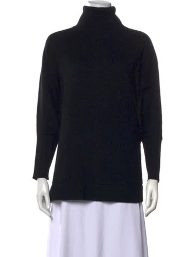 Pre-owned Joie Wool Turtleneck Sweater In Black