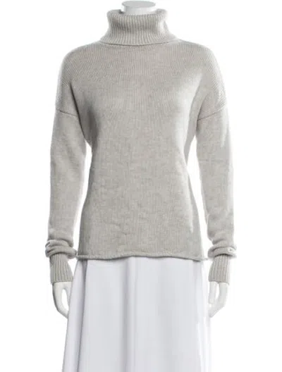 Pre-owned Joie Wool Turtleneck Sweater In Neutrals