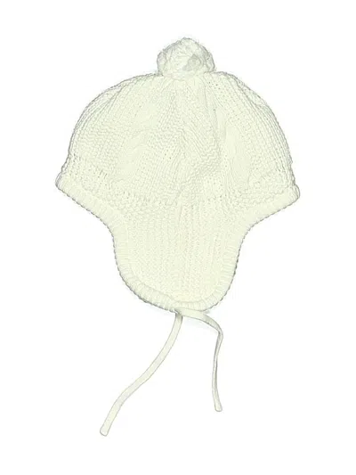 Pre-owned Jojo Maman Bébé Kids' Beanie Hat In Ivory