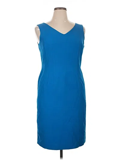 Pre-owned Jones Studio Cocktail Dress In Blue