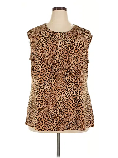 Pre-owned Jones Studio Sleeveless T-shirt In Brown