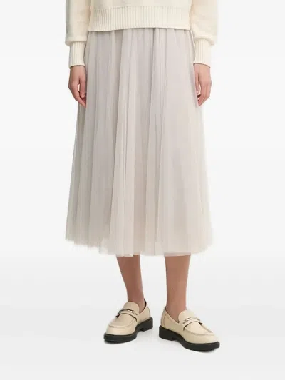 Joop Tulle Midi Skirt In Neutral