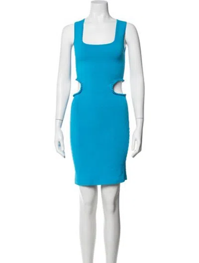 Pre-owned Joostricot Patterned Mini Dress In Blue