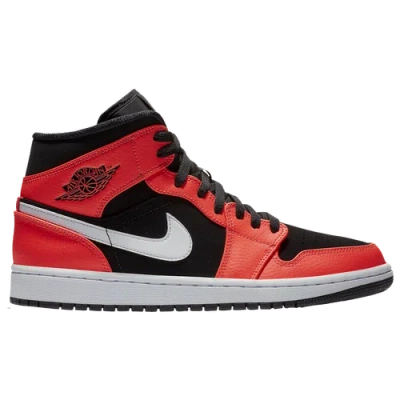 Jordan Aj 1 Mid In Black/infrared 23/white