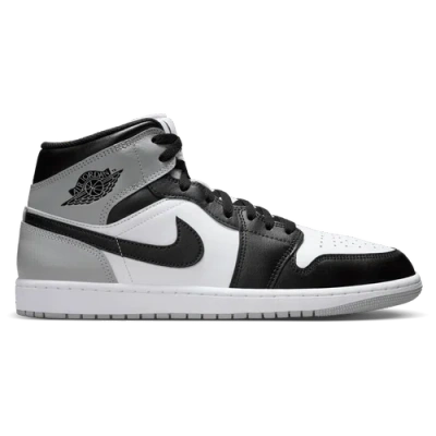 Jordan Aj 1 Mid In Light Smoke Grey/black/white