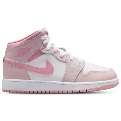 Jordan Aj 1 Mid In Pearl Pink/medium Soft Pink/white