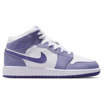 Jordan Kids'  Aj 1 Mid In Purple/purple