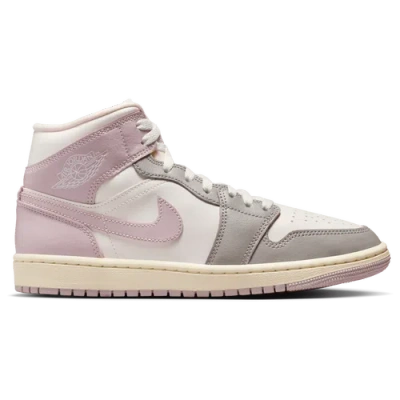 Jordan Aj 1 Mid In White/purple