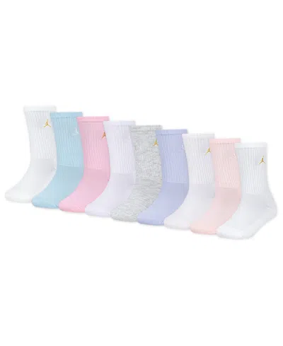 Jordan Kids' Boys' And Girls' 7-11 Holiday Crew Socks, 9-pack In Multi