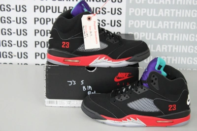 Pre-owned Jordan Brand Air Jordan 5 Retro Top 3 Size 10.5 Shoes In Black