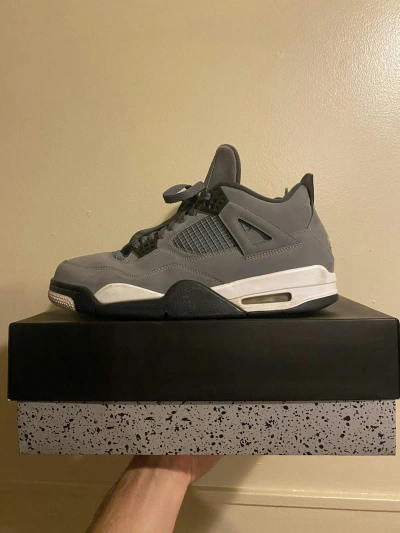 Pre-owned Jordan Brand Retro 4 “cool Grey” With Box Shoes