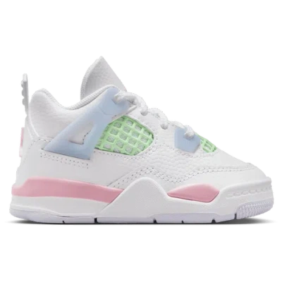 Jordan Kids' Girls  Aj 4 Retro Fem In Medium Soft Pink/half Blue/white