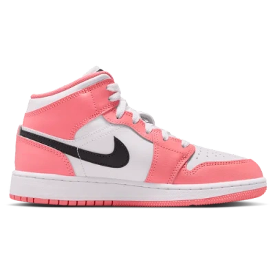 Jordan Kids' Girls   1 Mid In Pink Gaze/white/black