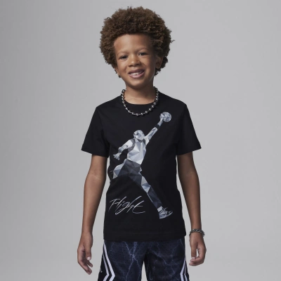 Jordan Jumpman Heirloom Little Kids' Graphic T-shirt In Black