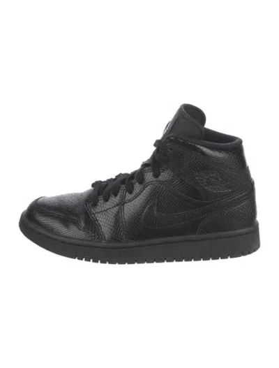 Pre-owned Jordan Leather Boots In Black