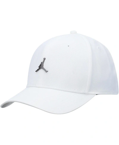 Jordan Men's  White Metal Logo Adjustable Hat