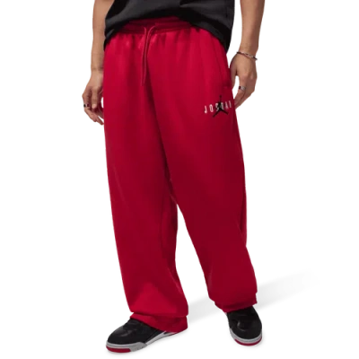 Jordan Mens  Brooklyn Oversize Stretch Pants In Red/black
