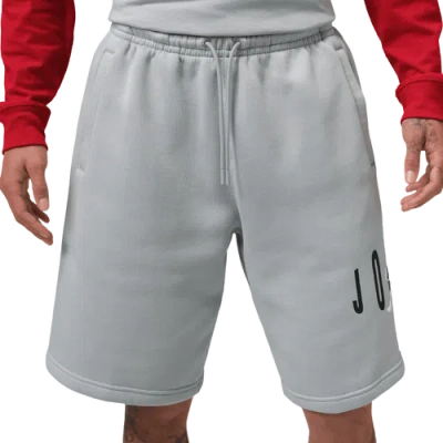 Jordan Mens  Brooklyn Stretch Fleece Short In Wolf Grey/sail