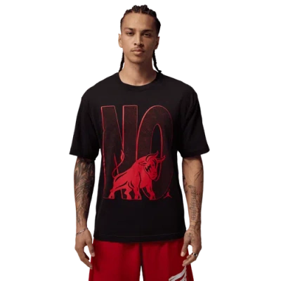 Jordan Mens  Brooklyn Toro Graphic Short Sleeve Crew In Black/black