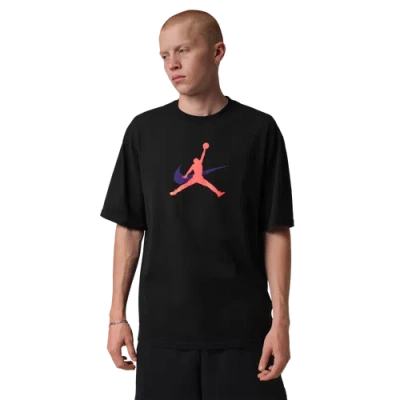 Jordan Mens  Mj Statement 1985 Short Sleeve Crew In Black