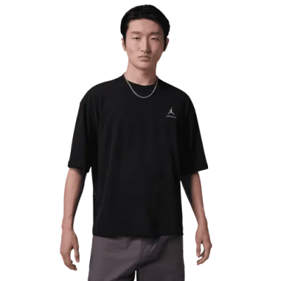 Jordan Mens  Oversized Short Sleeve Crew Rcon In Black/scream Green