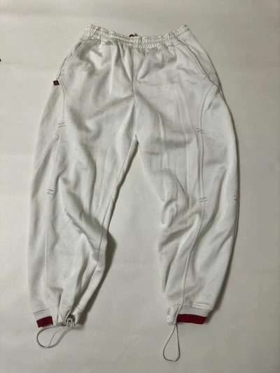 Pre-owned Jordan Nike Air Jordan Vintage Sweatpants 90's Y2k In White