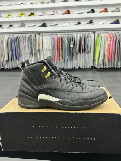 Pre-owned Jordan Nike Jordan 12 Retro “the Master” Shoes In Black