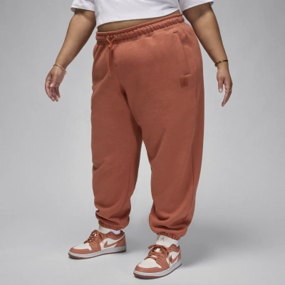Jordan Women's  Flight Fleece Pants (plus Size) In Pink