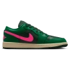 Jordan Womens  Aj 1 Low In Malachite/pink Blast/fir