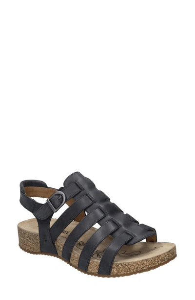 Josef Seibel Tonga Fisherman Sandal In Black