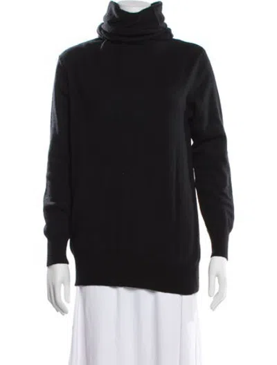 Pre-owned Joseph Cashmere Turtleneck Sweater In Black