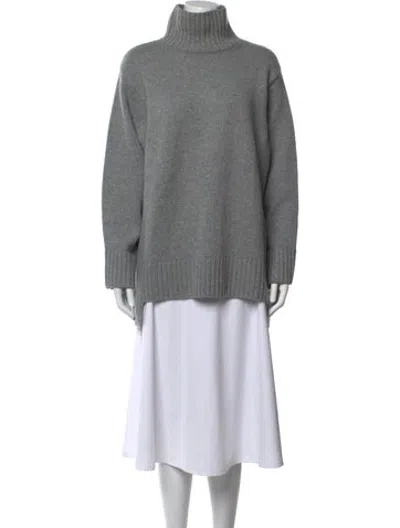 Pre-owned Joseph Cashmere Turtleneck Sweater In Grey