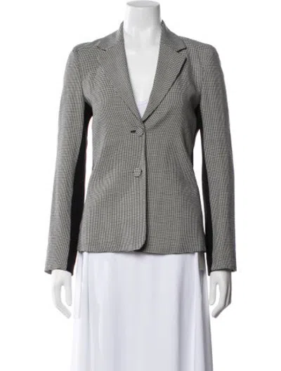 Pre-owned Joseph Houndstooth Print Blazer In Multicolor