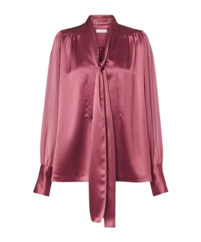 Joseph Paula Pleated Blouse In Pink