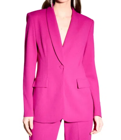 Joseph Ribkoff Collared Jacket In Opulence In Pink