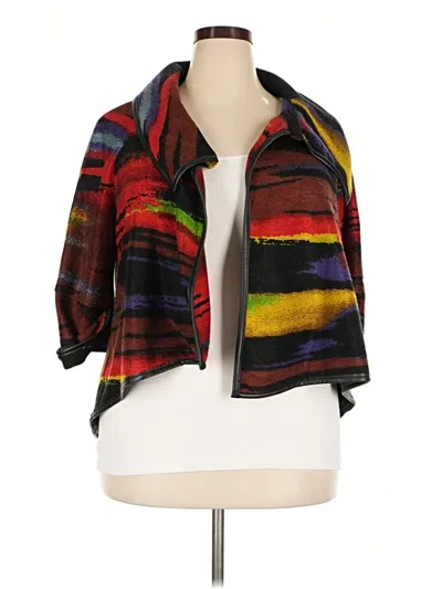 Pre-owned Joseph Ribkoff Jacket In Red