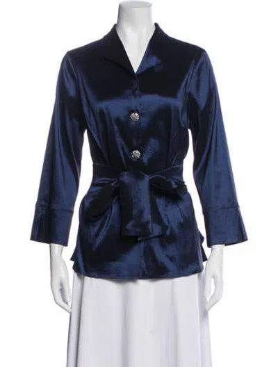 Pre-owned Joseph Ribkoff Jacket W/ Tags In Blue