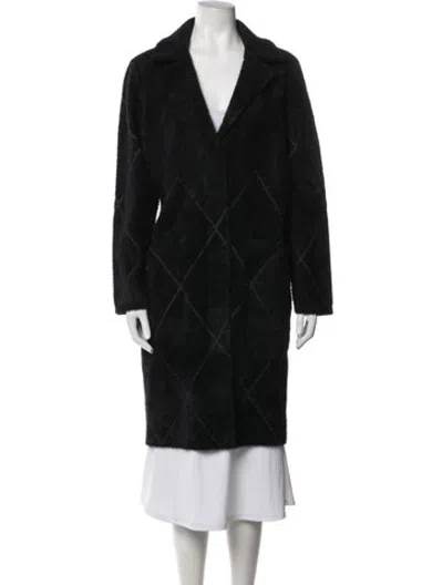 Pre-owned Joseph Ribkoff Patterned Coat In Black