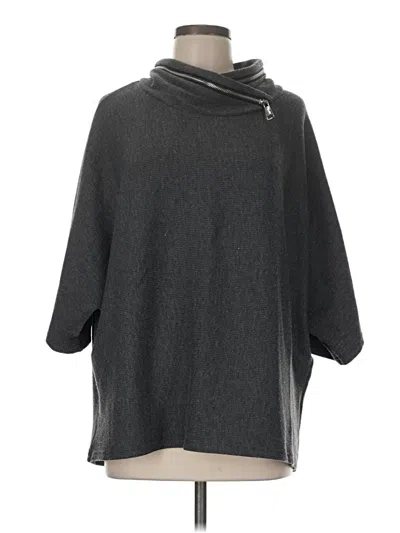 Pre-owned Joseph Ribkoff Poncho In Gray