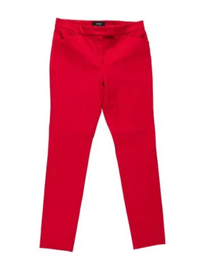 Pre-owned Joseph Straight Leg Pants W/ Tags In Red