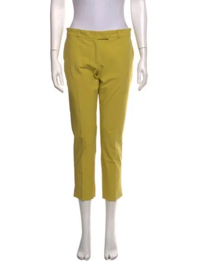 Pre-owned Joseph Straight Leg Pants In Yellow