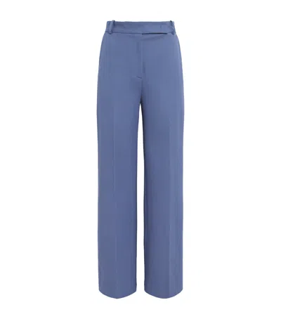 Joseph Stretch-gabardine Yukio Trousers In Blue