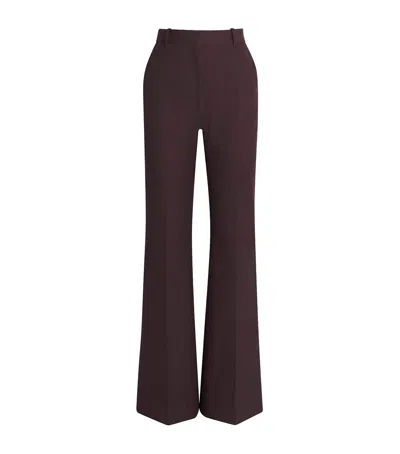 Joseph Stretch-gabardine Yukio Trousers In Brown