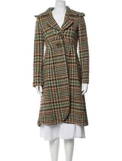 Pre-owned Joseph Tweed Pattern Coat In Multicolor