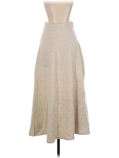 Pre-owned Joseph Wool Skirt In Ivory