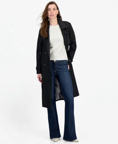 Jou Jou Women's Belted Trench Coat In Black
