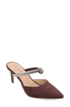Journee Collection Lunna Mule Pump In Wine